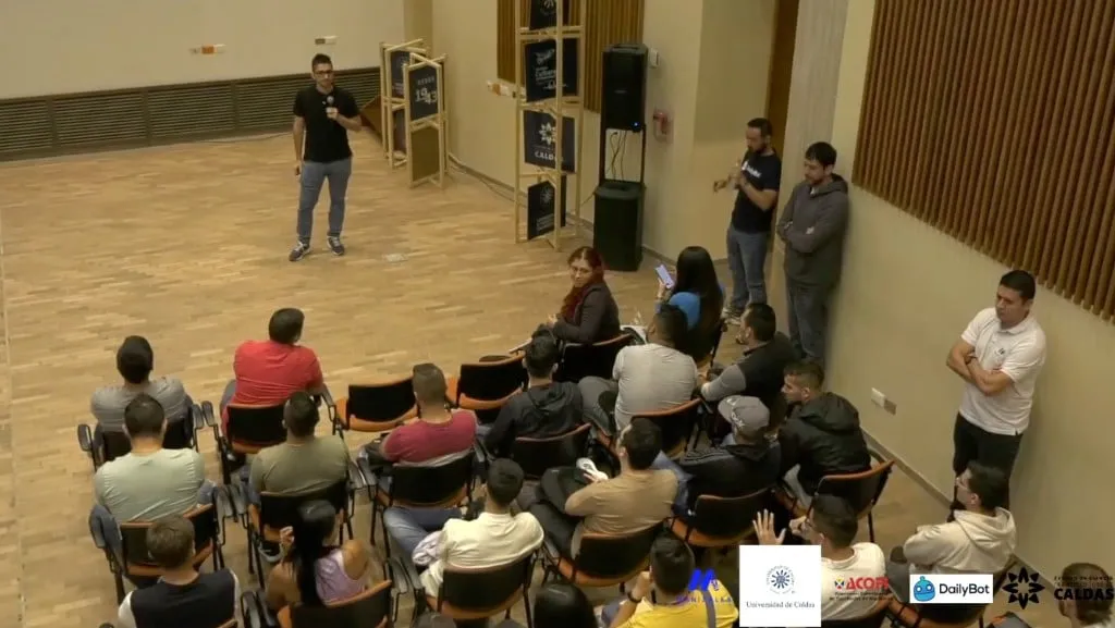 Speaker presenting to audience