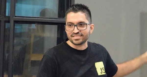 Sergio during the Astro in Action talk