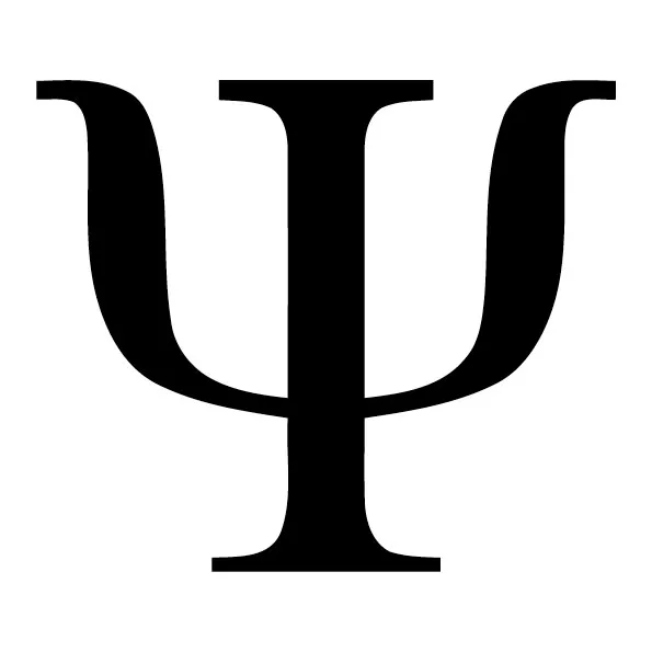 The psychology symbol (Ψ), the Greek letter psi