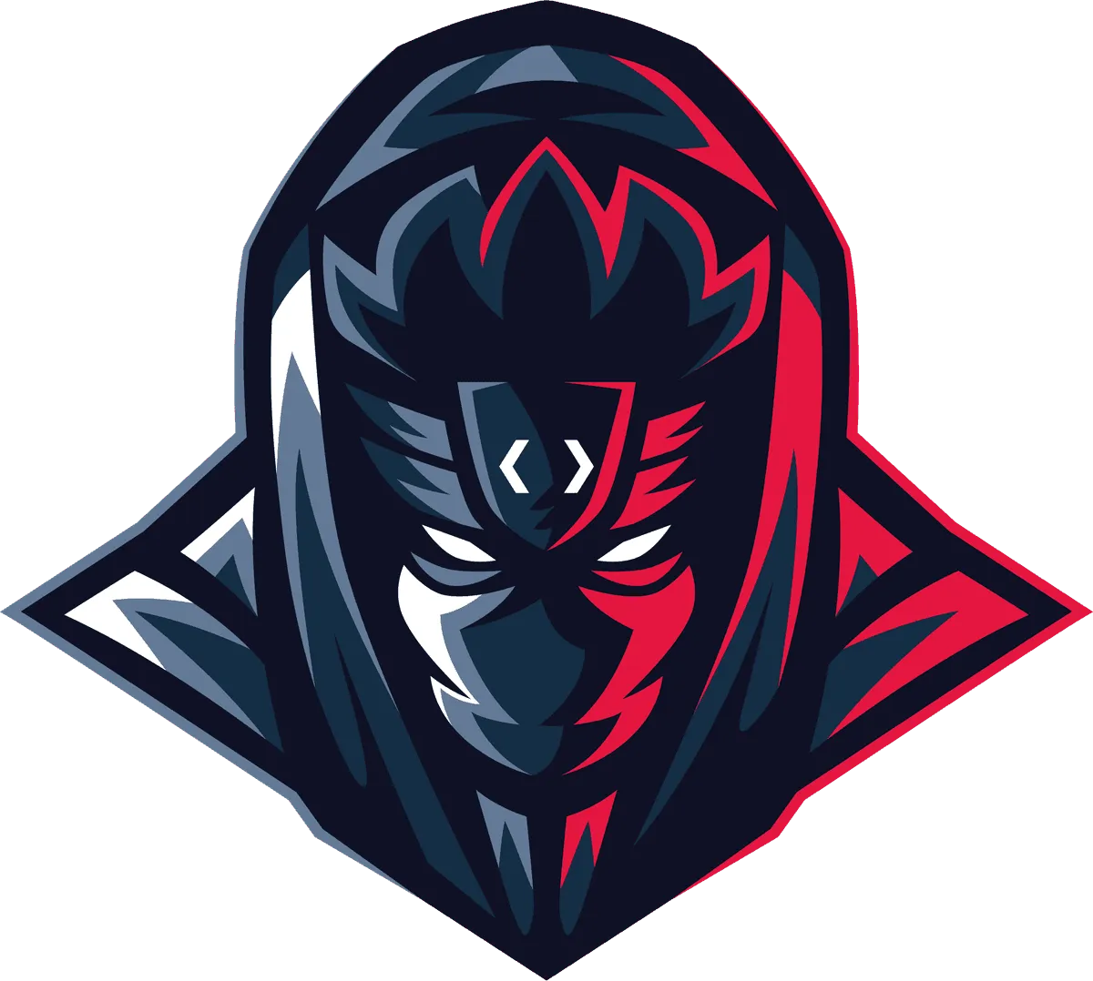 XergioAleX isologo — ninja character icon without text, white version