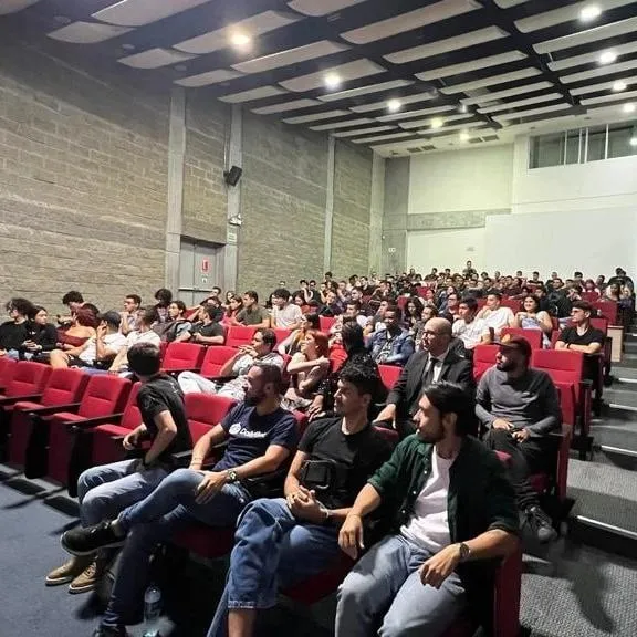 Audience during the talk